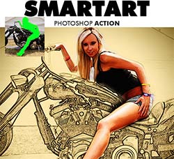 PS动作－现实与艺术：SmartArt Photoshop Action
